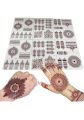 Henna stickers , Temporary Arabic design Henna Tattoo for both hands, Henna Tattoo. 