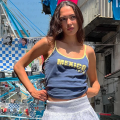 Y2K Crop Tops Sleeveless Vest Letter Print T-shirt Aesthetic Harajuku Streetwear Suspenders Black Gothic Baby Tee Women Clothes. 