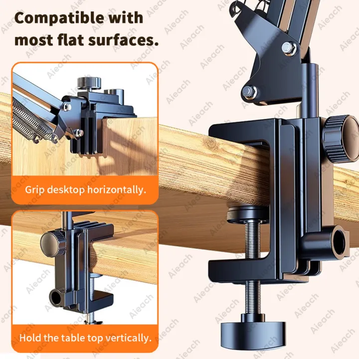 Tablet%20Holder%20for%20Bed%20with%2090cm%20Metal%20Arm%20iPad%20Stand%20Tablet%20Bracket%20360%C2%B0%20Rotating%20Bed%20Phone%20Mount%20for%204.5~12.9%20inch%20Phone%20Tablet%20-%20Image%202