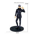 4pcs/set Gojo Satoru Anime Jujutsu Kaisen Action Figure Itadori Yuji Seated Noodle Stopper Model Toys Dolls Collection Hobbies.