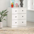 Furnisha Furniture Chest of 3 Drawers Storage Cabinet with knob for Living Room | Multipurpose Use Storage Wardrobe for your home & Office 32/28''.