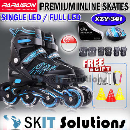 Papaison Roller Skates Blades With Safety Gears Kids