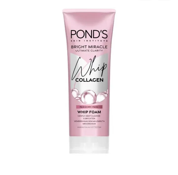 Pond%E2%80%99s%20Bright%20Miracle%20Whip%20Collagen%20Foam%20100g%20%7C%20Deep%20Cleansing%20&%20Brightening%20Face%20Wash%20with%20Niasorcinol%E2%84%A2%20%7C%20Gentle%20Whip%20Formula%20for%20Radiant%20Skin%20-%20Image%202