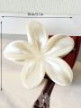1/2 Pcs Fashion Simple Shiny Egg Flower Hair Claws For Women Girls Party Hair Accessories.