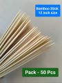 Bamboo Stick/Shashlik kathi  12 inch size.For Flower Bouquet, Kabab Use, Any Craft, Per Pack - 25/50/80/100 Pcs.. 