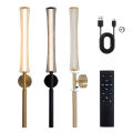 Battery Wall Lamp Black Gold 66cm Rechargeable Cordless LED Wall Lamp Remote Dimming Modern Bedroom Decor Lighting Wiring Free. 