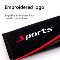 Car seat belt shoulder pad lengthened soft and comfortable suede carbon fiber pattern protective cover car accessories thickened. 
