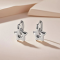 EVISPOL Punk Stainless Steel Huggie Hoop Earrings For Women Moon Star Heart-shaped Drop Earrings Cartilage Piercing Jewelry.