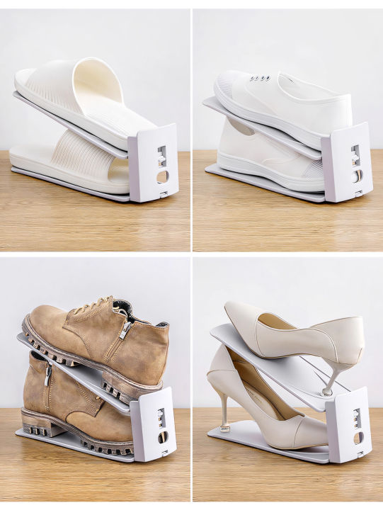 2/4/8PCS%20Space%20Saving%20Shoe%20Rack%202-Layer%20Adjustable%20Expandable%20Shoe%20Shelf%20for%20Closet%20Easy%20Assembly%20Shoe%20Organizer%20-%20Image%202