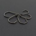 Hirisi 50pcs PTFE Coated High Carbon Stainless Steel Barbless Fish Hook With Eye 8020 Fishing Accessories. 