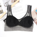 Korean Bra Women's Cotton Underwear Tube Top Bra Sexy Top Women's Sports Bra Girl Soft Tank Up Seamless Solid Color Crop Top. 