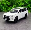 1:32 Lexus LX570 Alloy Pull Back Car Model Diecast Metal Toy Vehicles with Sound Light 6 Open Doors for kids. 