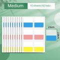 Macaron Index Sticky Tabs, Writable Sticky Note Tabs for Book Annotation, Calendar Reminder, File Classification. 
