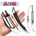 Anime BLEACH: Thousand-Year Blood War Keychains Kurosaki Ichigo Zangetsu Weapon Pendant Keyring Key Chain For Men Cool Jewelry. 