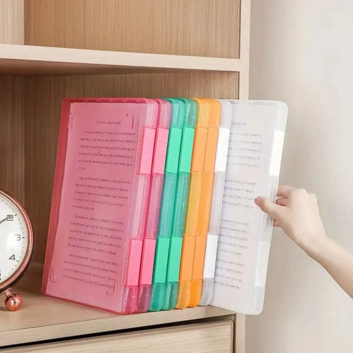 Transparent Plastic Box File 1pc Multi-layer Portable File Box, Portable Transparent File Box, A4 ...