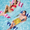 Premium Striped Swimming Pool Loungers - Durable Sunbathing Mattresses, Perfect for Pool Parties & Beach Adventures.