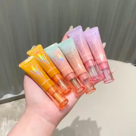 GEGE BEAR Vegan Lip Balm & Lip Glaze | All-Day Moisturizing Plant Essence Formula | Glossy Hydrating Lip Care | Natural Ingredients Cruelty-Free | Nourishing Lip Treatment for Dry & Chapped Lips