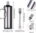 Outdoor Windproof Match Striker Lighter with Keychain. 