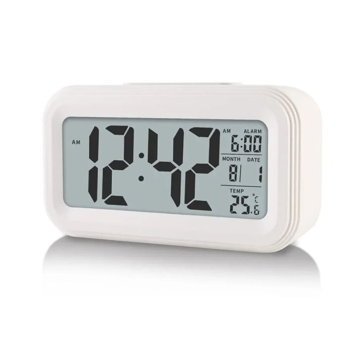 LED Digital Alarm Clock Backlight Snooze Data Time Calendar Desktop Multifunction Electronic Backlight Table Clock