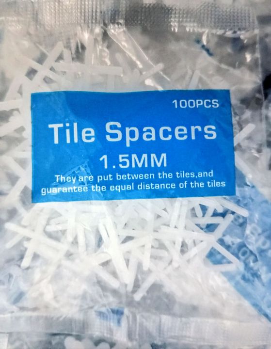 Tiles Spacers ( 1mm, 1.5mm, 2mm, 2.5mm, 3mm, 4mm ) 100 packet