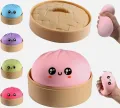 Dumpling Squishy , Cute Squishy Dumpling Stress Ball Fidget Sensory Toy for Adults Anxiety Relief, Novelty Squeeze Ball for Office Desk. 