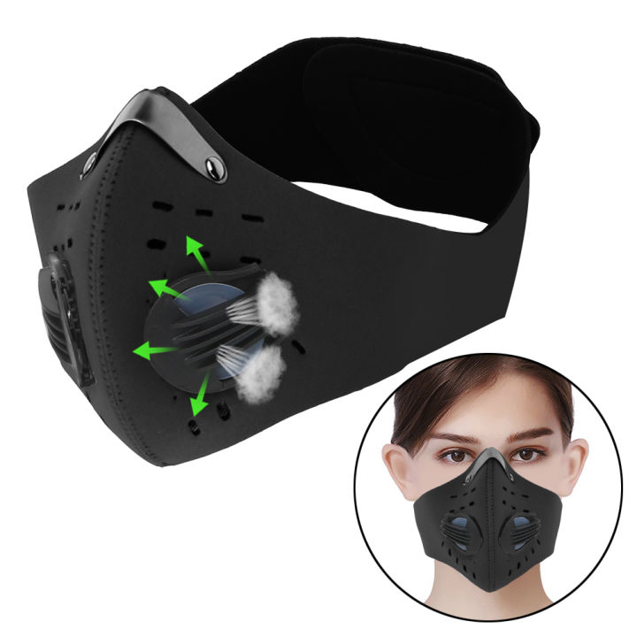 Activated Carbon Anti-Pollution Masks Breathing Valve Protective Cycling Mask Cycling Mask With Filter