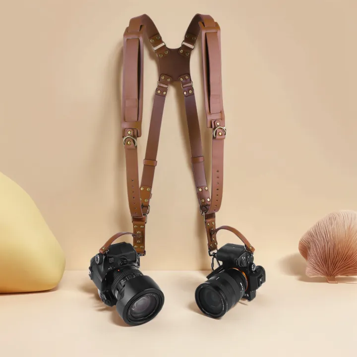 Universal%20Dual%20Camera%20Strap%20Double%20Camera%20Harness%20Adjustable%20Leather%20Camera%20Straps%20Universal%20Camera%20Shoulder%20Strap%20for%20DSLR/SLR%20-%20Image%204