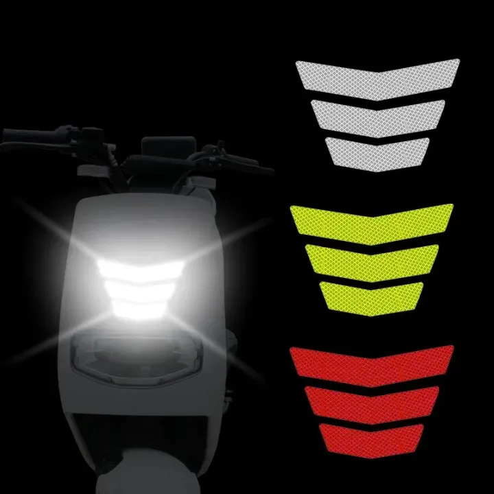 Motorcycle Stickers Universal Fender Reflective Sticker - Glow-in-the ...