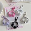 Simple, Sweet, Cool and Exquisite Earphone Keychain, Three-dimensional Shape | Acrylic Material, Best Friend Gift, Bag Pendant. 