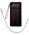 Super Fast 20,000mAh Solar Power Bank with Samsung Type-C & iPhone Cable, 2 USB Ports, Type-C Input, and 2 LED Lights. 