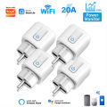 WiFi Smart Plug 16A/20A EU Smart Socket With Power Monitor Timing Smart Life Support Alexa Home Yandex.