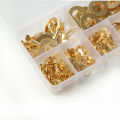 150pcs/set Round Terminal Block DJ431 O-type Lugs Terminals Cold-Pressed Connector Copper Tab Wiring Nose Combination Set New. 