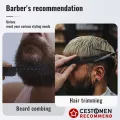 CESTOMEN Multifuncional Portable Plastic Folding Pocket Combs Barber Men Oil Head Beard Combs Hair Styling Wide Tooth Combs.