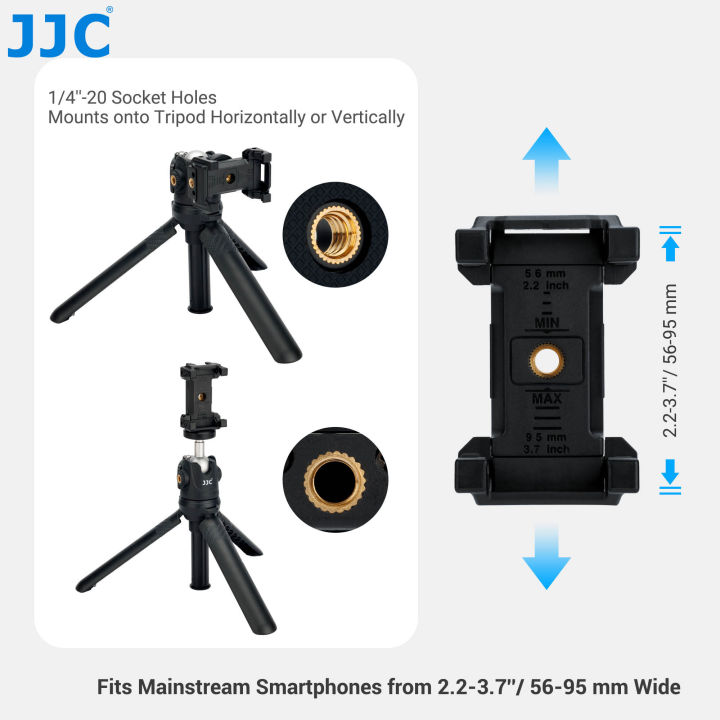 JJC%20Extendable%20Phone%20Tripod%20Mini%20Vlogging%20Tripod%20With%20Phone%20Clip%20for%20%20Osmo%20%20%20ZV-1%20II%20ZV1%20ZV-1F%20ZV-E10%20RX100%20VII%20-%20Image%205