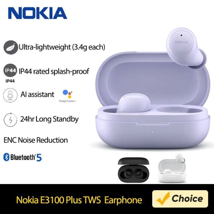 Nokia E3 |00 Plus True Wireless Eorphones IP44 woter-proof
Bluetooth 5,2 Noise Redvction Eorbuds Sport Headset For
iphone/xioomi