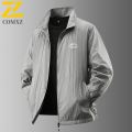 2025 Men's Summer Sun Protection Jacket Ultra-Light Thin Skin-Friendly Breathable UV Proof Fishing Ice Silk Sunscreen Coat.
