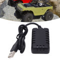 New 2 in 1 7.4V LiPo Battery Balance Plastic USB with Indicator Light for Wltoys RC Cars and Boats RC Cars Accessory.