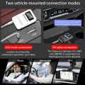 Bluetooth 5.0 Receiver Transmitter LCD Wireless Adapter 3.5MM Jack AUX FM Car Kit Handsfree Call & Mic For PC TV Car kit Speaker.