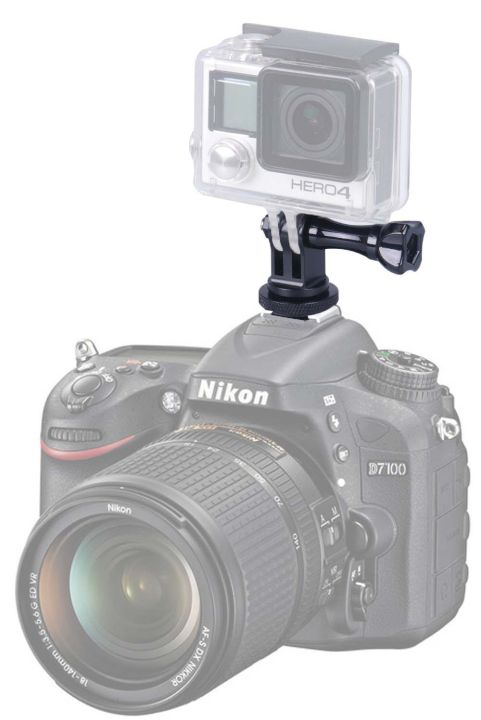 Smatree%20tripod%20screw%20to%20DSLR%20camera%20flash%20hot%20shoe%20mount%20adapter%20for%20GoPro%207/6/5/4%20-%20Image%205