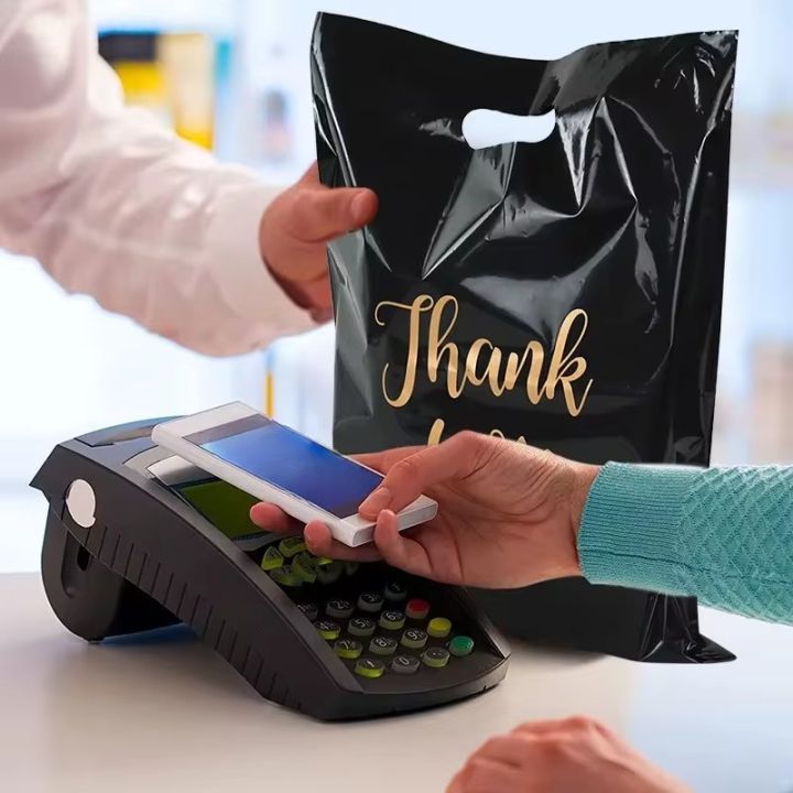 Thank%20You%20Bag%20Black%20Handheld%20Shopping%20Bag%20Plastic%20Packaging%20for%20Parties%20Birthdays%20Weddings%20Thanksgiving%20Anniversary%20Christmas%20-%20Image%205