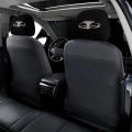 2pcs Mysterious Veil Red-Eyed Girl Printed Car Headrest Covers | Polyester, Knit Fabric, No Padding, Easy to Install and Wash.