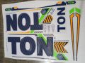 New 3D 2024 Ton Black And Yellow Edition Cricket Bat sticker Professional Players. 