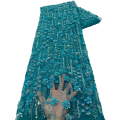 2026 Net Lace Fabrics With Sequins For Evening Dresses Latest French Beaded Tulle Lace Fabric High Quality African.