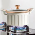 8L Enamel Micro Pressure Pot Korean Vacuum Non stick Soup Pot Non Stick Soup Pot Multifunctional Double Ear Stewing Boiling Pot. 