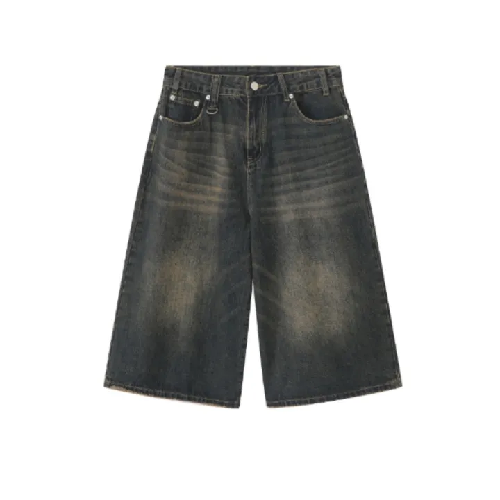 Men's%202026%20Summer%20American%20High%20Street%20Retro%20Gradient%20Washed%20Denim%20Shorts%20Lazy%20Youth%20Trendy%20Ins%20New%20Versatile%20Casual%20Capri%20Pants%20-%20Image%207