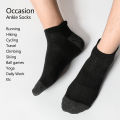 6 Cotton Man and Women Socks Sports Solid Color Male's Short Sock Cycling Breathable Mesh Ankle Summer Running Socks. 