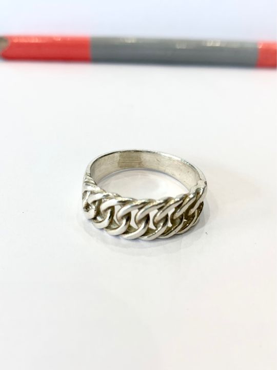 Royal%20Gems%20Silver%20Chain%20Ring%20For%20both%20man%20and%20Women%20-%20Image%202