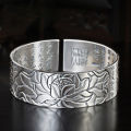 925 Sterling Silver Bracelet For Women men Lovely Flower Chain Fashion Wedding Party Cute Lady Jewelry. 