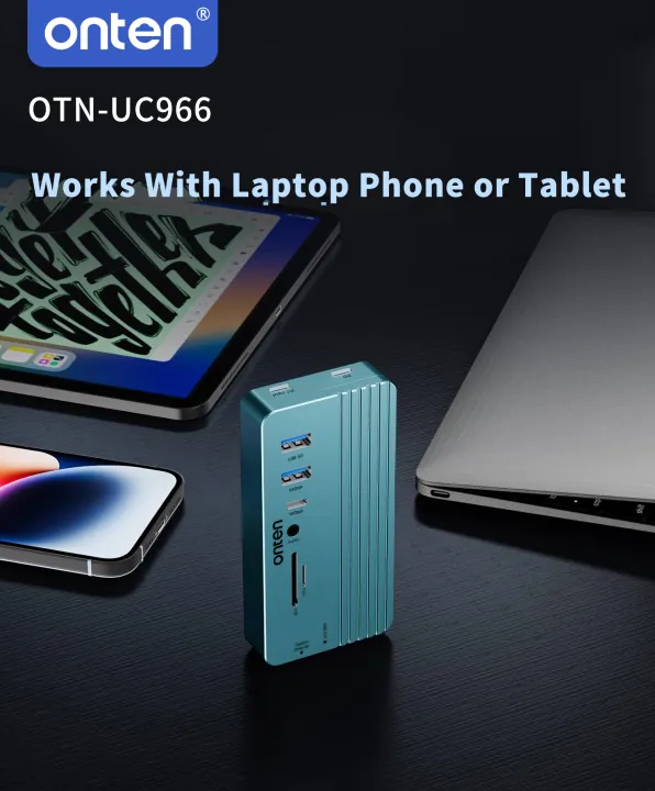 ONTEN%2010%20in%201%20USB%20C%20Docking%20Station%2010Gbps%20M.2%20NVMe%20SATA%20SSD%20Enclosure%20Gigabit%20Ethernet%204K%20HDMI%20PD%20Type%20C%20Hub%20Multi%20Port%20A%20-%20Image%204