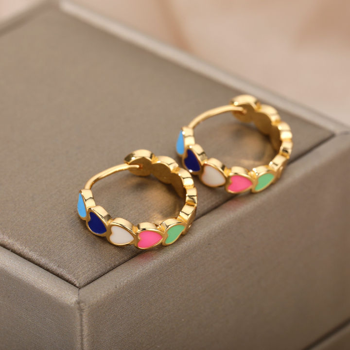 Heart%20Stainless%20Steel%20Earrings%20for%20Women%20Waterproof%20Gold%20Color%20Earrings%202024%20Trend%20Aesthetic%20Ear%20Piercing%20Jewelry%20Freeshipping%20-%20Image%203